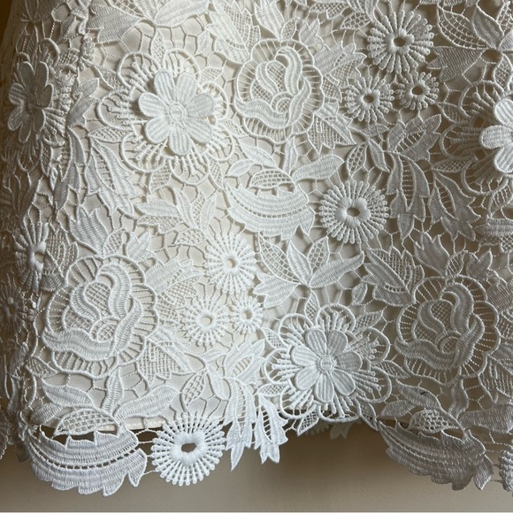 Carolina Herrera Square Neck Mini Dress in White - Picture 16 of 16